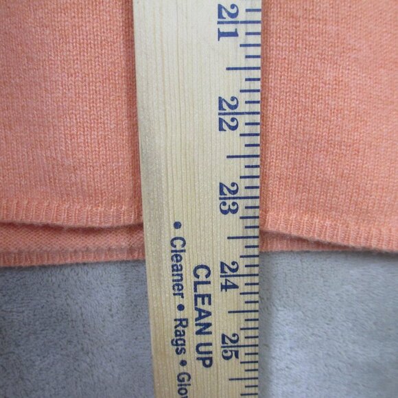 CHARTER CLUB 2-Ply Cashmere Womens size M Melon Crew Neck Long Sleeve Sweater - Picture 6 of 6